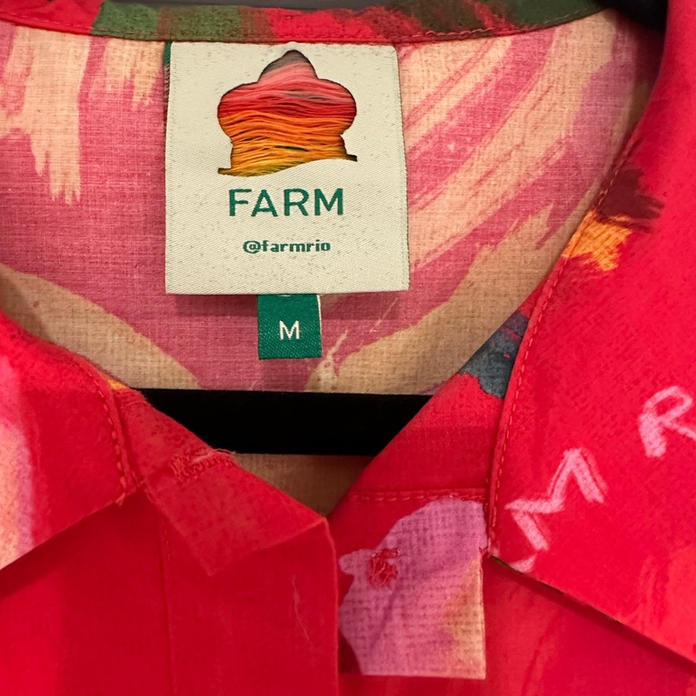FARM Rio Red Multicolor Midi Dress - Picture 5 of 14